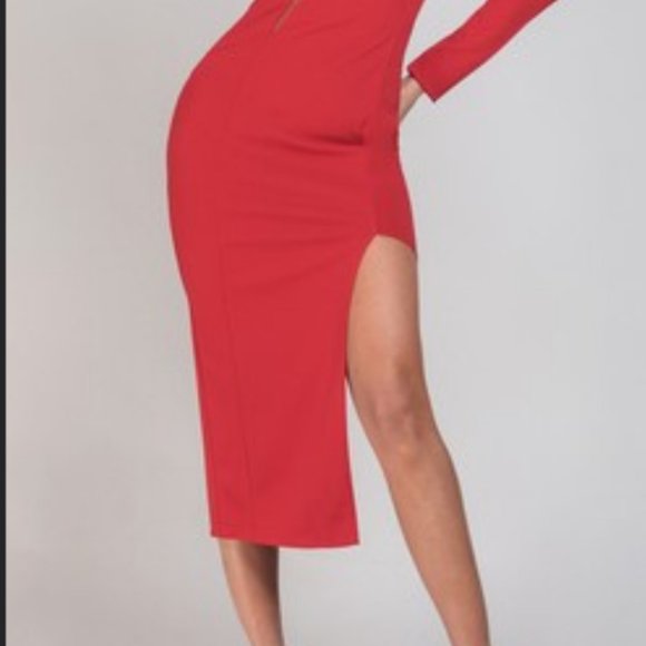 One sleeve Mesh Paneled Scarlet Red New - Picture 11 of 14